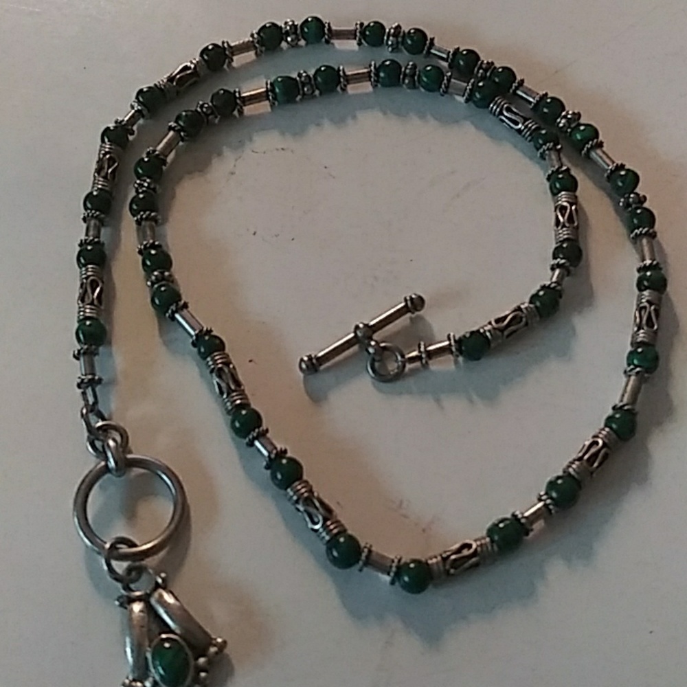 Jade and Sterling necklace